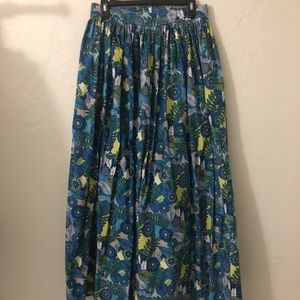 Handmade floral Maxi w/ matching Tie EUC